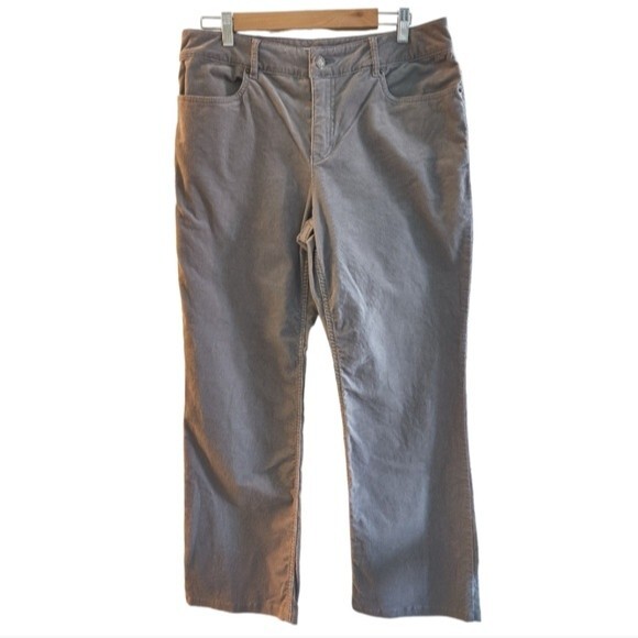 Pendleton Gray Straight Leg Corduroy Pants - Size 12 - Picture 1 of 9